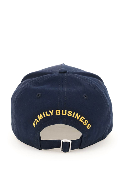 Dsquared2 Logo-patch Baseball Cap In Navy (blue)