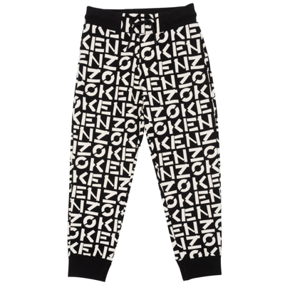 Shop Kenzo Logo Sweatpants In Black