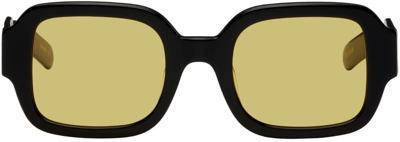 Shop Flatlist Eyewear Black Tishkoff Sunglasses In Black/yellow