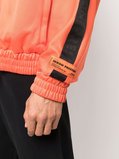 Shop Heron Preston Logo-patch Track Jacket In Orange