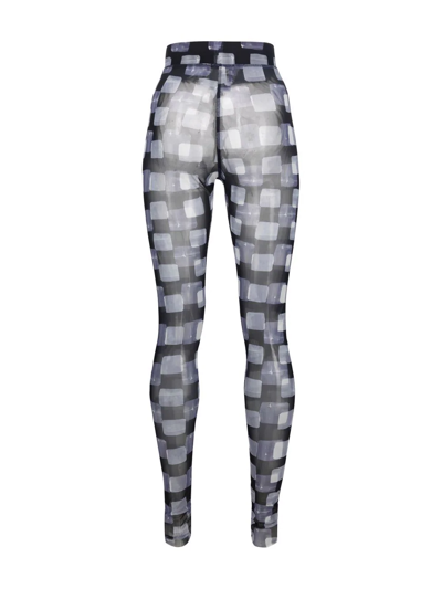 Shop Henrik Vibskov Cube Printed Mesh Leggings In Schwarz