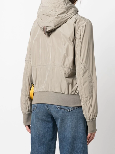 Parajumpers Gobi Base Waterproof Down Recycled Nylon Bomber Jacket In Nude