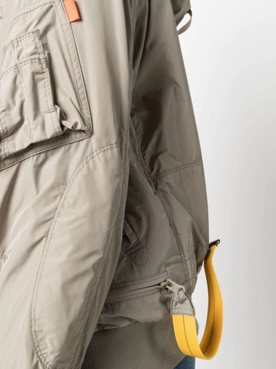 Parajumpers Gobi Base Waterproof Down Recycled Nylon Bomber Jacket In Nude