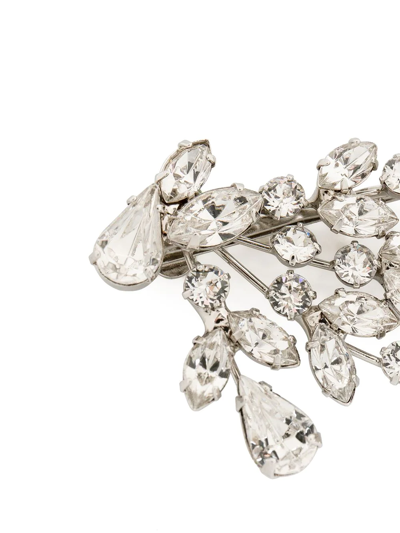 Jennifer Behr Roselyn Crystal-branch Bobby Pin In Silber