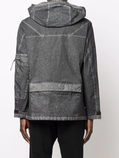 Shop C.p. Company Multi-pocket Hooded Jacket In Grau