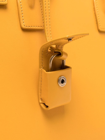 Saint Laurent Sac De Jour Baby Tote Bag In Gelb