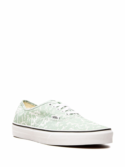 Vans Authentic "washes" Sneakers In Green