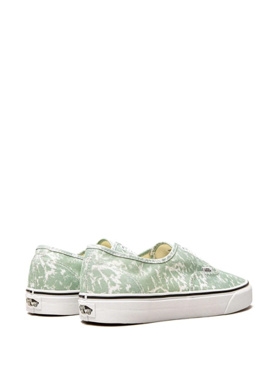 Vans Authentic "washes" Sneakers In Green