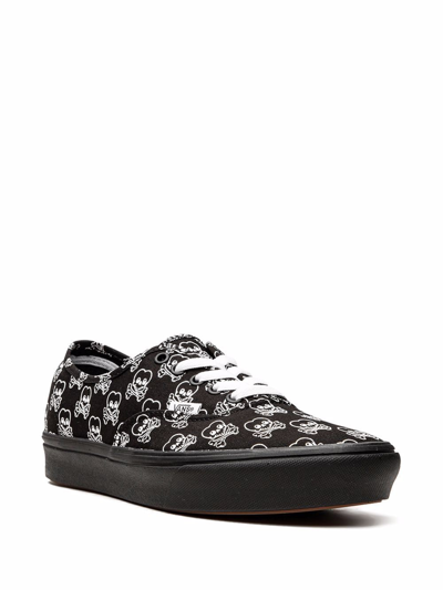 Vans Comfycush Authentic "cold Hearted" Sneakers In Black