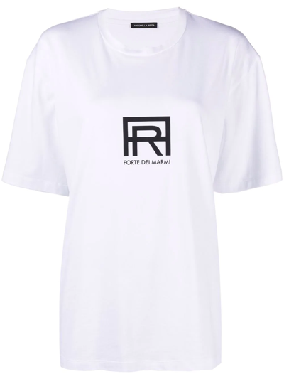 Shop Antonella Rizza Logo-print T-shirt In Weiss