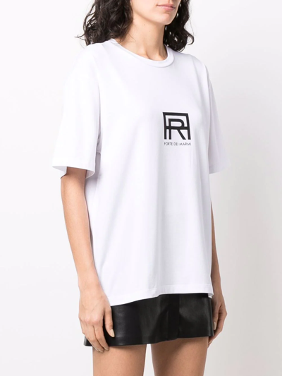 Shop Antonella Rizza Logo-print T-shirt In Weiss