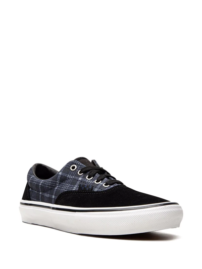 Shop Vans Skate Era "plaid" Sneakers In Black