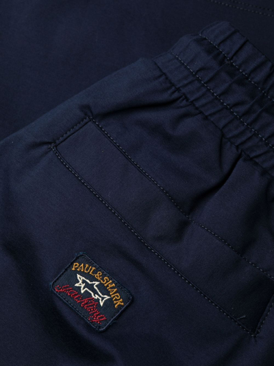 Paul & Shark Save The Sea Track Shorts In Blau