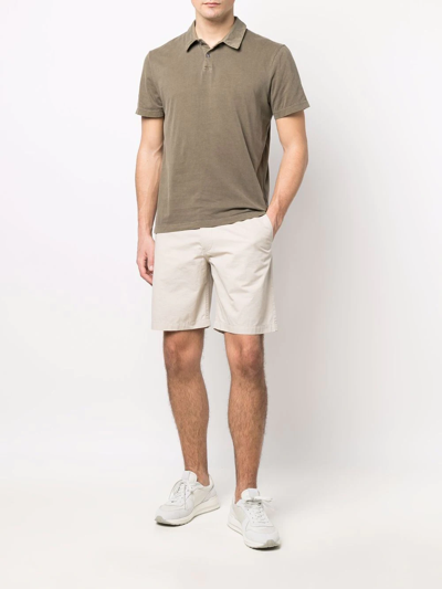Shop James Perse Short-sleeve Cotton Polo Top In Grün