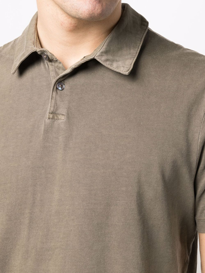 Shop James Perse Short-sleeve Cotton Polo Top In Grün