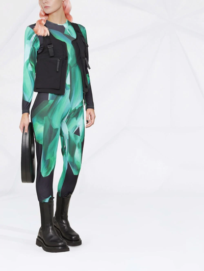 Shop Atu Body Couture X Ioana Ciolacu Abstract-print Jumpsuit In Grün
