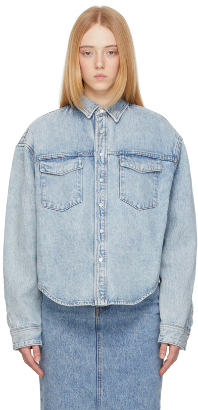 Shop Wardrobe.nyc Blue Denim Jacket