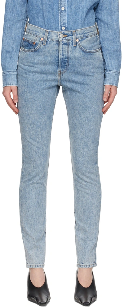 Shop Wardrobe.nyc Blue Denim Jeans
