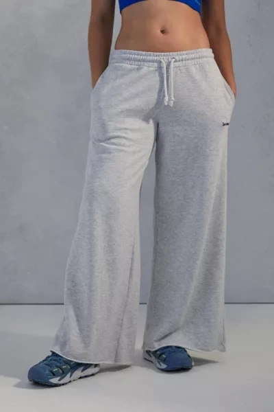 . Grey Wide Leg Sweatpant In Dark Grey