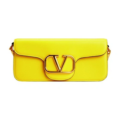 Shop Valentino Shoulder Bag In Bright Lemon