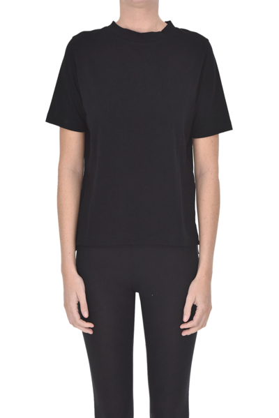 Shop Aragona Cotton T-shirt In Black