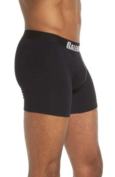 Shop Balenciaga Logo Band Boxer Briefs In Black