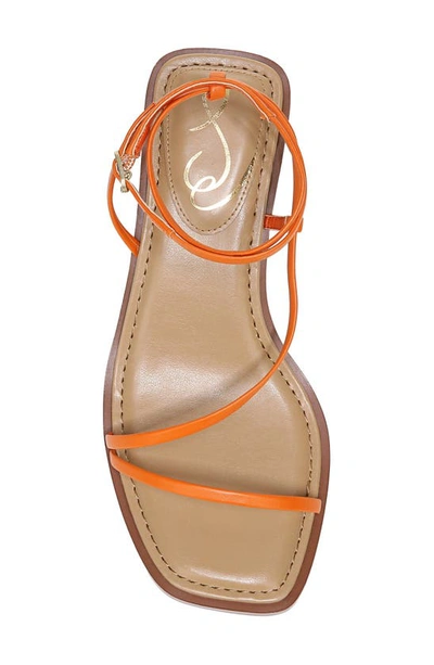 Shop Sam Edelman Dominique Leather Sandal In Classic Orange