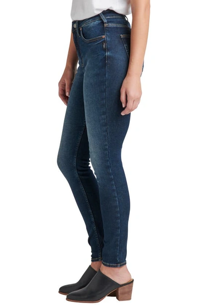 Shop Silver Jeans Co. Infinite Fit High Waist Skinny Jeans In Indigo