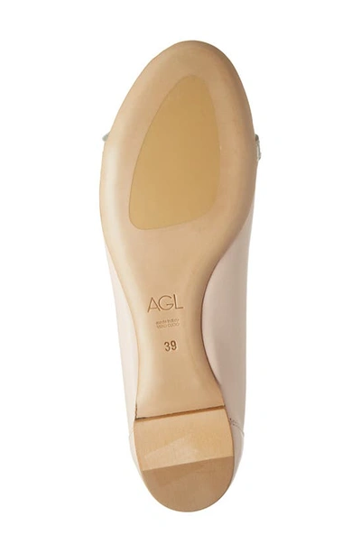 Shop Agl Attilio Giusti Leombruni Monika Cap Toe Ballet Flat In Penny Golden