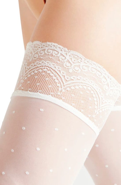 Falke Siedenglatt 15 Denier Stockings In White