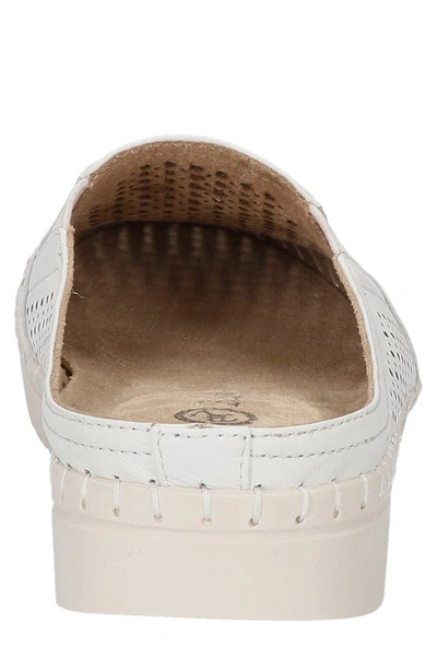 Shop Bella Vita Refresh Sneaker Mule In White Leather