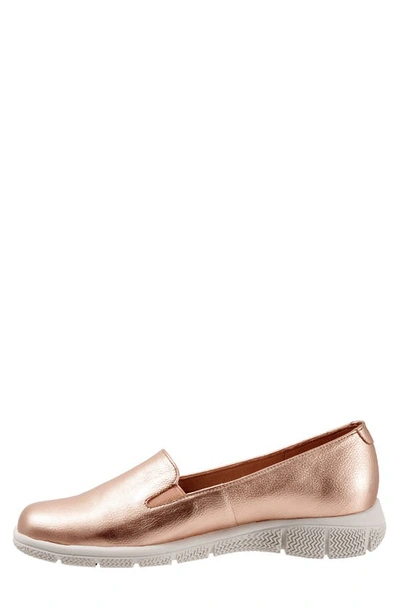 Shop Trotters Universal Loafer In Rose Gold Metallic