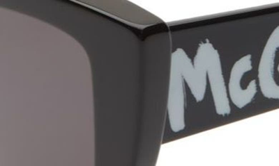 Shop Alexander Mcqueen 54mm Cat Eye Sunglasses In Black