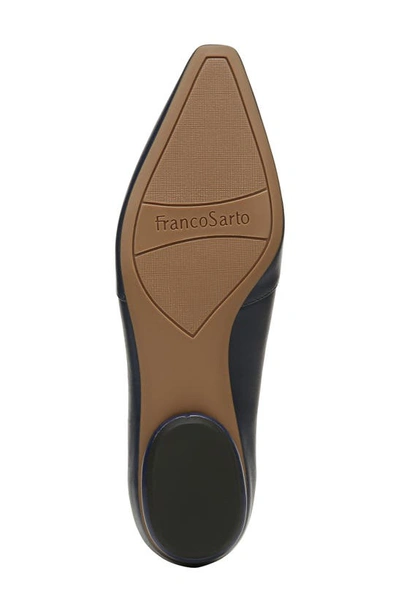 Shop Franco Sarto Balica Flat In Navy Leather