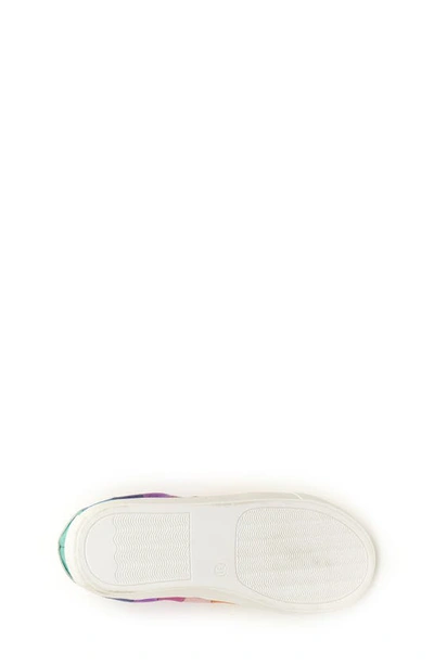 Kurt Geiger Girls' Mini Lane Stripe Low Top Sneakers - Toddler, Little Kid, Big Kid In White