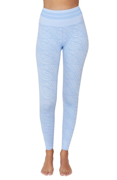 Shop Spiritual Gangster Love Sculpt Jacquard High Waist Leggings In Zebra Bliss Print