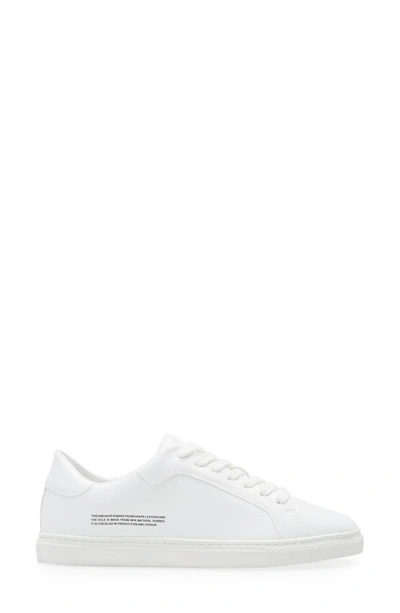 Shop Pangaia Grape Leather Sneaker In Off-white