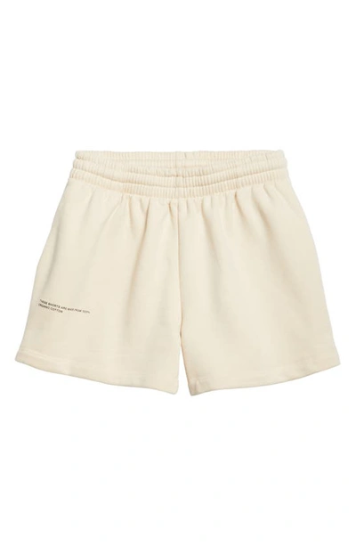 Shop Pangaia Kids' 365 Pprmint™ Organic Cotton Sweat Shorts In Sand