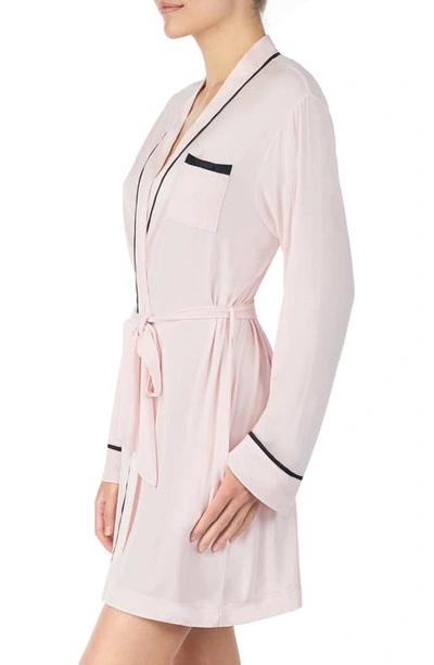 Shop Kate Spade Jersey Short Robe In Rose