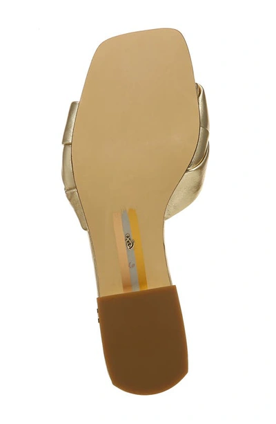 Shop Sam Edelman Dawson Slide Sandal In Gold Leaf