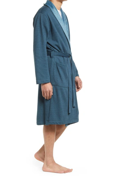 Shop Ugg Robinson Robe In Honor Blue Heather
