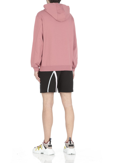 Shop Mcq By Alexander Mcqueen Striae: Hoodie In Washed Mauve