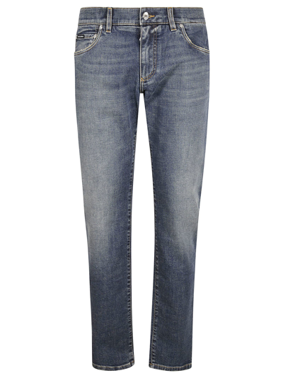 Shop Dolce & Gabbana Dg Essentials Jeans In Blue Jeans