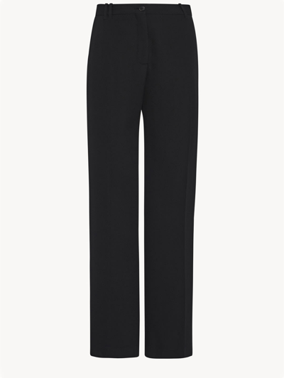 Shop The Row Pietro Wool Trousers In Black