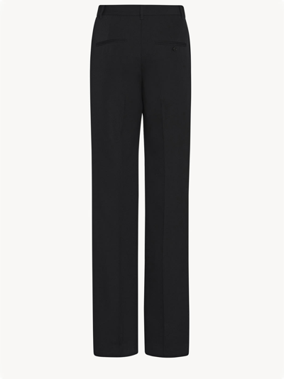 Shop The Row Pietro Wool Trousers In Black