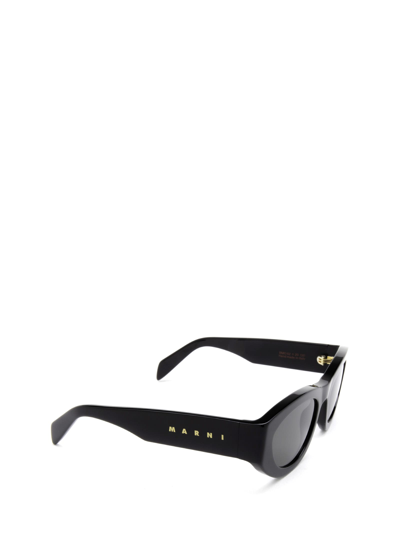 Shop Marni Rainbow Mountains Black Sunglasses