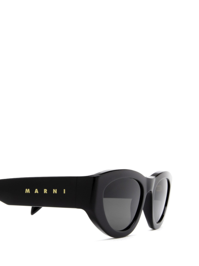 Shop Marni Rainbow Mountains Black Sunglasses