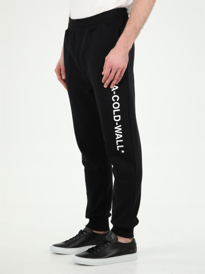 Shop A-cold-wall* Black Joggers With Logo