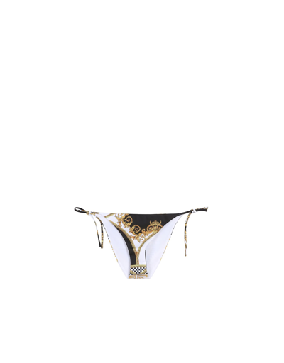 Shop Versace La Coupe Des Dieux Slip Bikini In Multicolor