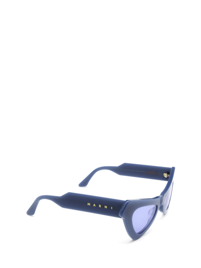 Shop Marni Fairy Pools Blue Sunglasses